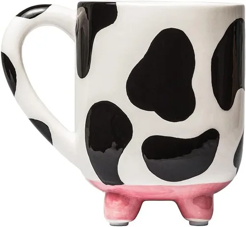 Miniatura 2 de SWEETLO Taza de Café de Vaca Artículos de Vacas Taza de Cerámica de 15oz - Taza para Amantes de las Vacas con Ubres - Tazas con Lindos Diseños