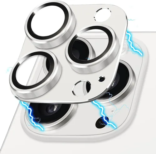 Miniatura 26 de Protector de lente de cámara compatible con iPhone 15 y 15 Plus, protector de pantalla de vidrio templado antiarañazos, a prueba de golpes, funda