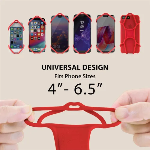 Miniatura 2 de Soporte universal para teléfono móvil, correa de silicona para el cuello, funda para teléfono móvil para iPhone Xs Max XR X 8 7 6S Plus Samsung