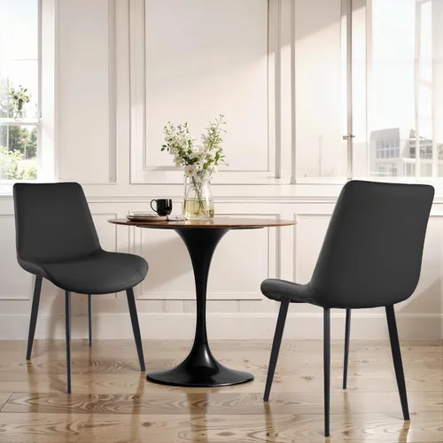 Miniatura 22 de Sillas de Comedor, Sillas de Comedor Modernas de Cuero PU, Sillas de Comedor con Patas de Metal Resistentes, Sillas de Cocina con Asiento Tapizado