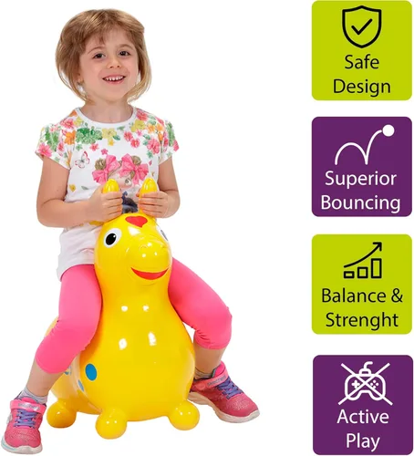 Miniatura 2 de GYMNIC Rody Bounce Horse Amarillo