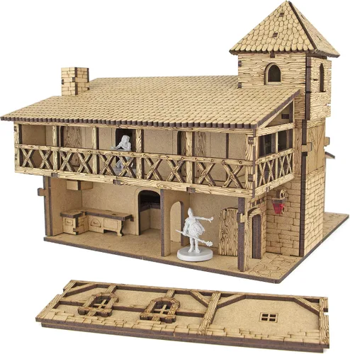 Miniatura 7 de TowerRex Tavern DND Terrain 1.102 in - Miniatura de fantasía para juegos de mesa Warhammer, Pathfinder y D&D
