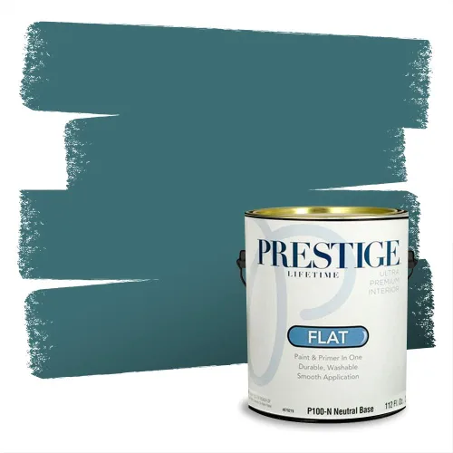 Miniatura 288 de Pintura Exterior + imprimación PRESTIGE, todo-en-uno, 1 galón, acabado mate, color comparable al Valspar* Royal Gray* VS151-Gris real
