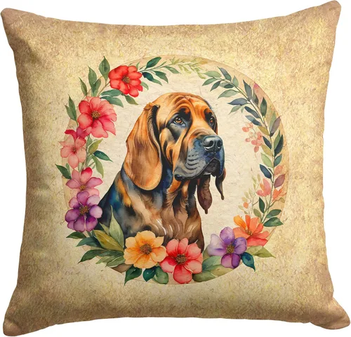 Miniatura 89 de Caroline's Treasures DAC2072PW1414 Affenpinscher and Flowers - Almohada decorativa de tela, lavable a máquina, para interiores y exteriores