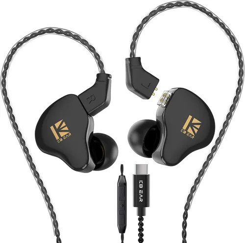 Miniatura 19 de YINYOO KBEAR KS1 Auriculares USB C con Sonido Cristalino, Auriculares Tipo C con Micrófono y Control de Volumen para iPhone 16/17