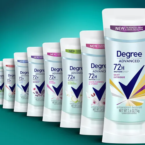 Miniatura 8 de Degree Advanced MotionSense Desodorante Antitranspirante 4 Unidades Protección contra el Sudor y Olor de 72 Horas Sexy Intrigue Desodorante