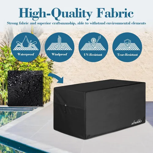 Miniatura 2 de Cubierta para Caja de Cubierta - Poliéster Oxford 600D Extra Resistente, Cubierta para Caja de Cubierta 100% Impermeable 52" L x 26.7" A x 26.7" Al
