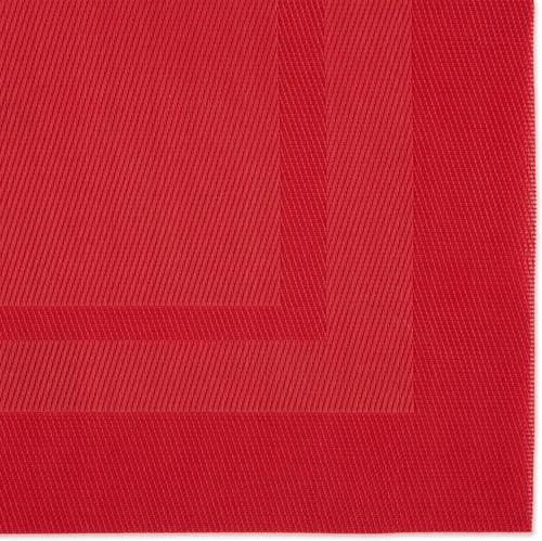 Miniatura 2 de DII PVC Tabletop Collection Woven Indoor / Outdoor - Juego de manteles individuales, 13x17.25, aguamarina, 6 piezas