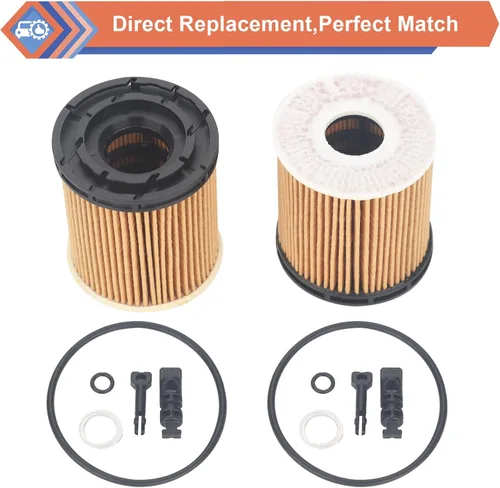 Miniatura 6 de 2 filtros de aceite de motor compatibles con Hyundai KIA Vehicle Accent Elantra Kona Santa Fe Tucson Venue 1.6L 2020-2023, Rio K5 Sorento 1.6L