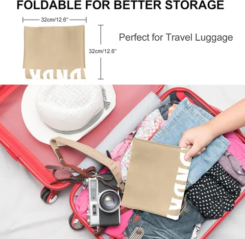 Miniatura 7 de Paquete de 2 bolsas de lavandería de viaje XL, organizador de ropa sucia lavable a máquina, lo suficientemente grande como para contener 4 cargas