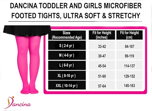 Miniatura 4 de Dancina Medias de microfibra para niños pequeños y niñas (varios colores sólidos)