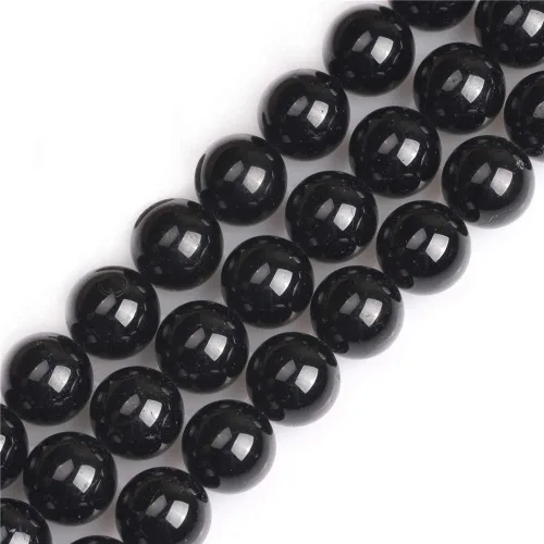 Miniatura 62 de GEM-Inside Cuentas sueltas de amatista natural de 14 mm, gemas de cristal redondo, piedra de energía para hacer joyas, 15 pulgadas Amatista oscura