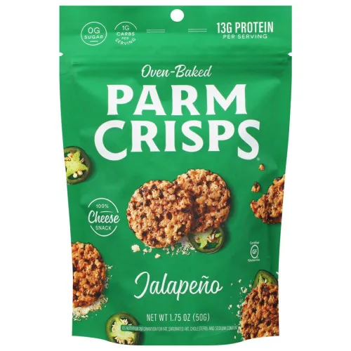 Miniatura 6 de ParmCrisps - Galletas crujientes de queso cheddar, hechas simplemente con queso 100% REAL Snacks keto saludables, bajos en carbohidratos, altos