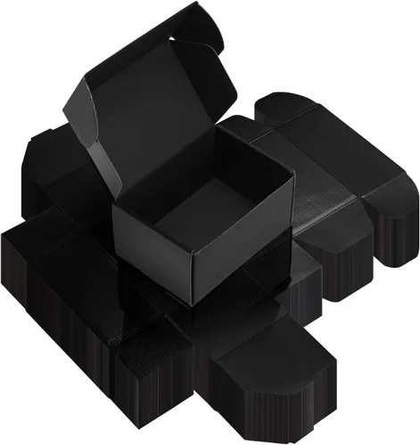 Miniatura 33 de Rempry Cajas de envío negras de 9 x 6 x 4 pulgadas, paquete de 20 cajas de cartón para pequeñas empresas, cajas de regalo para embalaje de envío