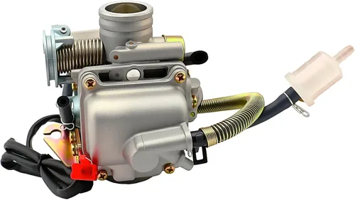 Miniatura 6 de Carburador de 150cc con colector de admisión de filtro de aire para motores GY6 de 4 tiempos 150cc 125cc 152QMJ 157QMJ Motores Choke eléctrico