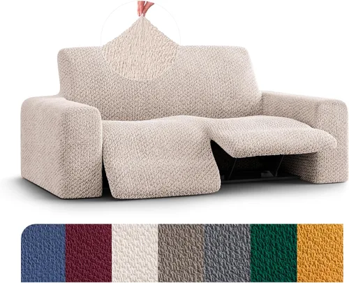 Miniatura 14 de PAULATO BY GA.I.CO. Funda reclinable – Funda de ajuste suave – Protector elástico de muebles reclinables de 1 pieza – Tela de terciopelo lavable a