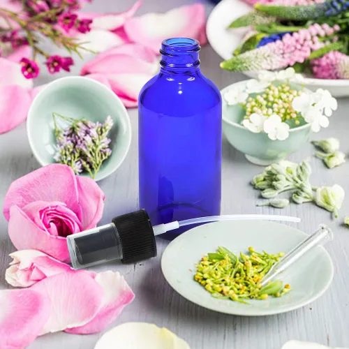 Miniatura 3 de Wedama Botella con atomizador, botellas de spray de vidrio de niebla fina de 2 onzas, recipientes pequeños de líquido recargables para regar flores