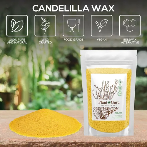 Miniatura 2 de Pellets de cera de Candelilla de 1 libra. Cera vegana natural 100% pura de grado alimenticio para bálsamo labial DYI, fabricación de jabón y velas