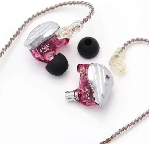 Miniatura 3 de Linsoul KZ ZSX 5BA+1DD Auriculares híbridos intrauditivos HiFi de 6 controladores con placa frontal de aleación de zinc, cable desmontable de 2