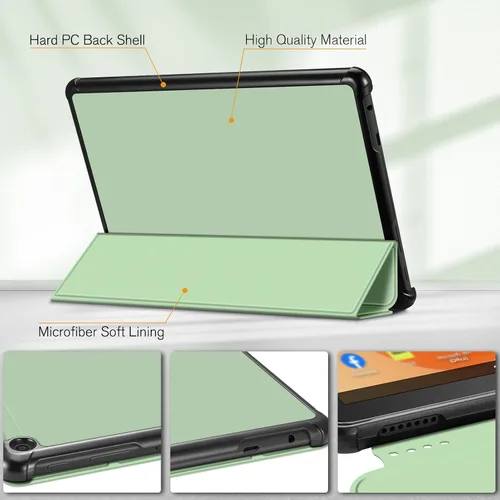 Miniatura 7 de Fintie Funda delgada para tableta Fire HD 10 (13ª generación, versión 2023) – Funda rígida de triple pliegue ligera con función de encendido