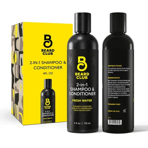 Miniatura 13 de The Beard Club Gel de ducha resistente para hombre con limpieza exfoliante, espuma rica y aroma característico, gel de baño para hombre