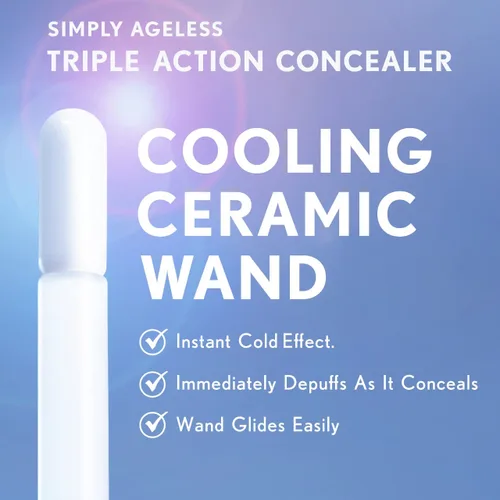 Miniatura 4 de COVERGIRL Corrector de triple acción Simply Ageless ligero, paquete de 1 Claro