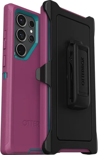 Miniatura 10 de OtterBox Funda para Galaxy S23 Ultra (solamente) - Serie Defender - Negro - Resistente y duradera - con protección de puerto - Incluye soporte