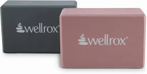 Miniatura 3 de Wellrox Bloque de yoga de apoyo antideslizante EVA para yoga, pilates, estiramiento y meditación (4 x 6 x 9 pulgadas)