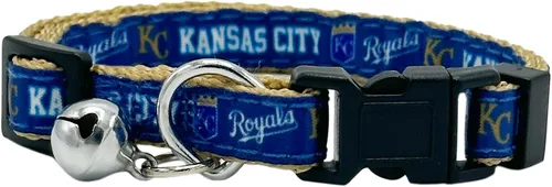 Miniatura 22 de Pets First MLB CAT Collar Atlanta Braves Satin Cat Collar de equipo de béisbol para perros y gatos. Un collar de gato brillante y colorido