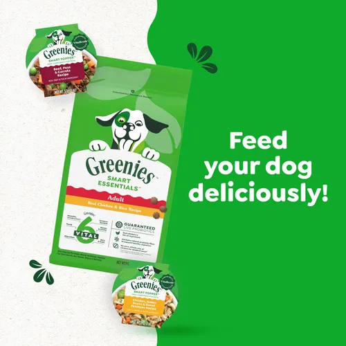 Miniatura 10 de Greenies Smart Topper Mezcla Húmeda Alta en Proteína para Perros, Receta de Pollo, Habichuelas Verdes y Batata en Caldo Vitabroth - Caldo de Hueso +