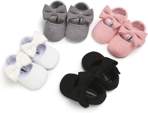 Miniatura 9 de Ohwawadi - Calcetines de forro polar para bebé o niña, suaves y calientes, botas o zapatos para bebés recién nacidos, con estilos de dibujos