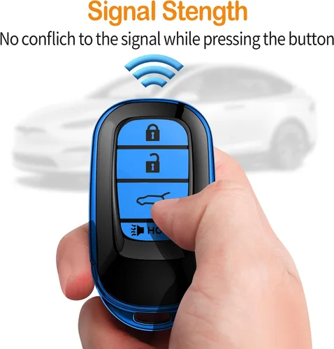 Miniatura 5 de Funda para llavero Honda con llavero de cuero TPU suave, protección completa, para 2022, 2023, 2024, 2025, Civic Accord HR-V Pilot CR-V, carcasa