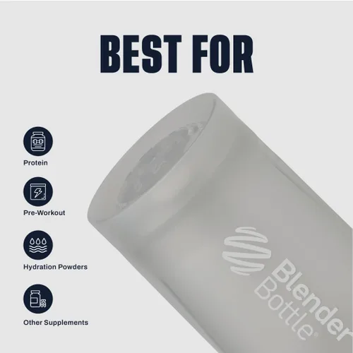 Miniatura 4 de BlenderBottle Classic V2 Botella Shaker Perfecta para Batidos de Proteínas y Pre-Entreno, 32 Onzas, Gris Guijarro Pebble Grey