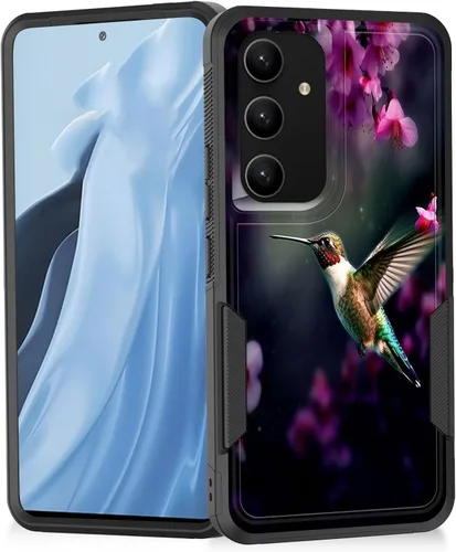 Miniatura 174 de Funda para Galaxy A14 5G, resistente de doble capa híbrida de policarbonato duro, goma suave, a prueba de golpes, funda protectora resistente