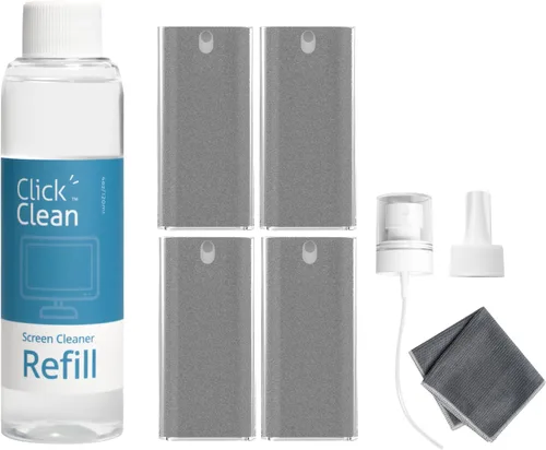 Miniatura 13 de Click Clean Kits de limpieza de pantalla – 4 limpiadores de pantalla todo en uno con repuesto de limpiador de 4 onzas, 1 paño de microfibra