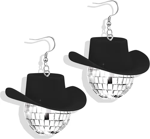 Disco Ball Earrings 70s 80s 90s Disco Dangle Earrings Disco Outfits for Women Country Concert Earrings Halloween Costume Accessories Party Dress