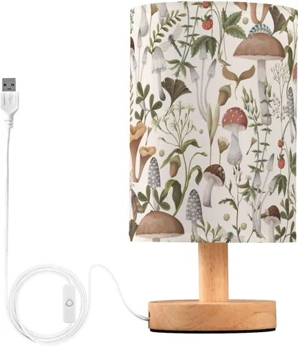 Miniatura 12 de Bedside Table Lamp Cute Highland Cow Animal Nightstand Lamp with Wood Desk Lamps for Bedroom Living Room Nursery Office Home Decor