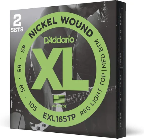 Miniatura 9 de D'Addario XL Nickel EXL170S - Cuerdas para bajo de 4 cuerdas con entonación perfecta, sensación uniforme, durabilidad potente, calibre 45-100