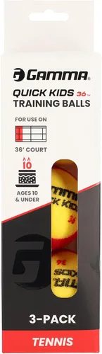 Miniatura 2 de GAMMA Quick Kids Training Tennis Balls for Kids & Beginners, Low-Compression Core Reduces Speed & Bounce, Great for Tennis Practice, USTA & ITF
