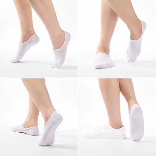 Miniatura 7 de IDEGG Calcetines invisibles para mujeres y hombres, de corte bajo al tobillo, cortos, antideslizantes, atléticos, para correr, novedosos