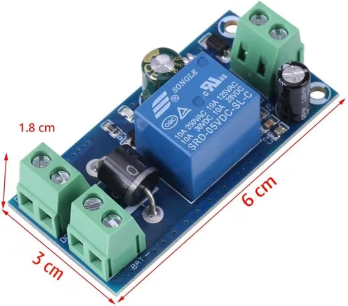 Miniatura 2 de Módulo de conmutación de batería de respaldo de CC, adaptador de interruptor automático de carga de batería de 5V ~ 48V 10A, módulo controlador