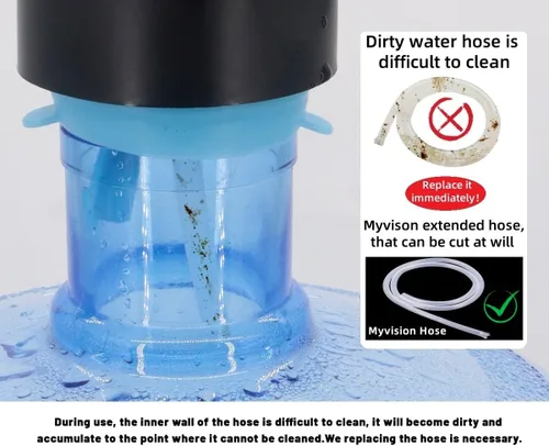 Miniatura 2 de Myvision Manguera y tapa de repuesto para bomba eléctrica dispensadora de agua, contiene 1 tapa de botella de agua de silicona de grado alimenticio