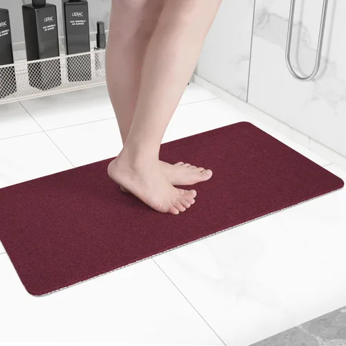 Miniatura 18 de Hargiis - Tapete antideslizante de secado rápido para bañera, piso, baño, ducha, cocina, hogar, hotel (color blanco, 24 x 24 pulgadas)