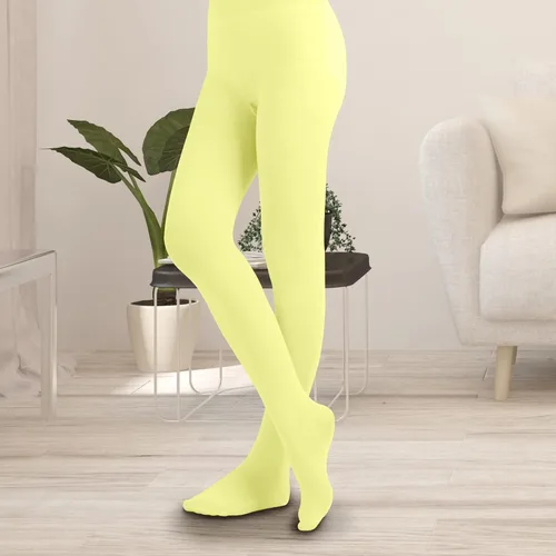 Miniatura 7 de EMEM Apparel Medias con pies de microfibra opacas de color sólido para mujer