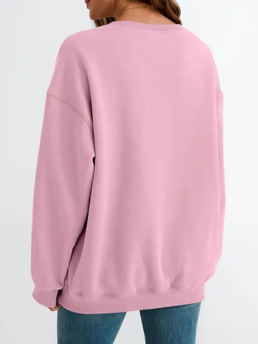 Miniatura 44 de EFAN Sudaderas de gran tamaño con cuello redondo Y2K para mujer, sudaderas con capucha para otoño, moda 2025, ropa para adolescentes y niñas, lindo