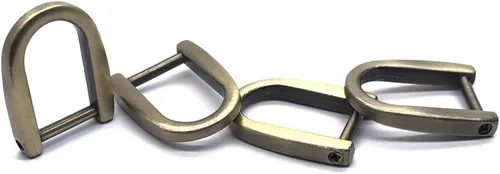 Miniatura 8 de Anillo D de forma de herradura con hebilla de herradura Plata