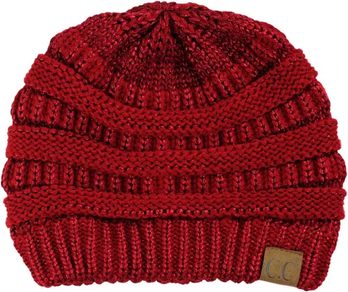 Miniatura 663 de C.C Trendy Warm Chunky Soft Stretch Cable Knit Beanie