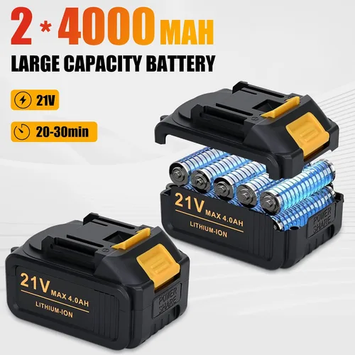 Miniatura 3 de Pulverizador de pintura con batería y carga, 2 baterías de 4.0 mAh 21 V, pulverizador de pintura inalámbrico con recipiente grande de 33.8 fl oz