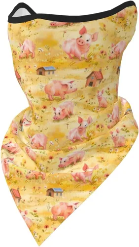 Miniatura 11 de Polaina para el cuello, bandanas para hombres y mujeres, cubierta de bufanda para la cara con rayos UV, con agujero para las orejas, máscara facial