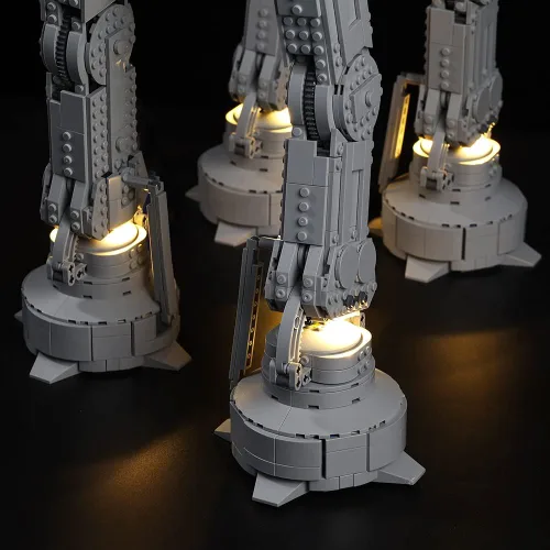 Miniatura 5 de Kyglaring Kit de luces LED compatible con Lego Set 75313, accesorios de iluminación compatibles con el modelo Star Wars at-at 75313, solo luces